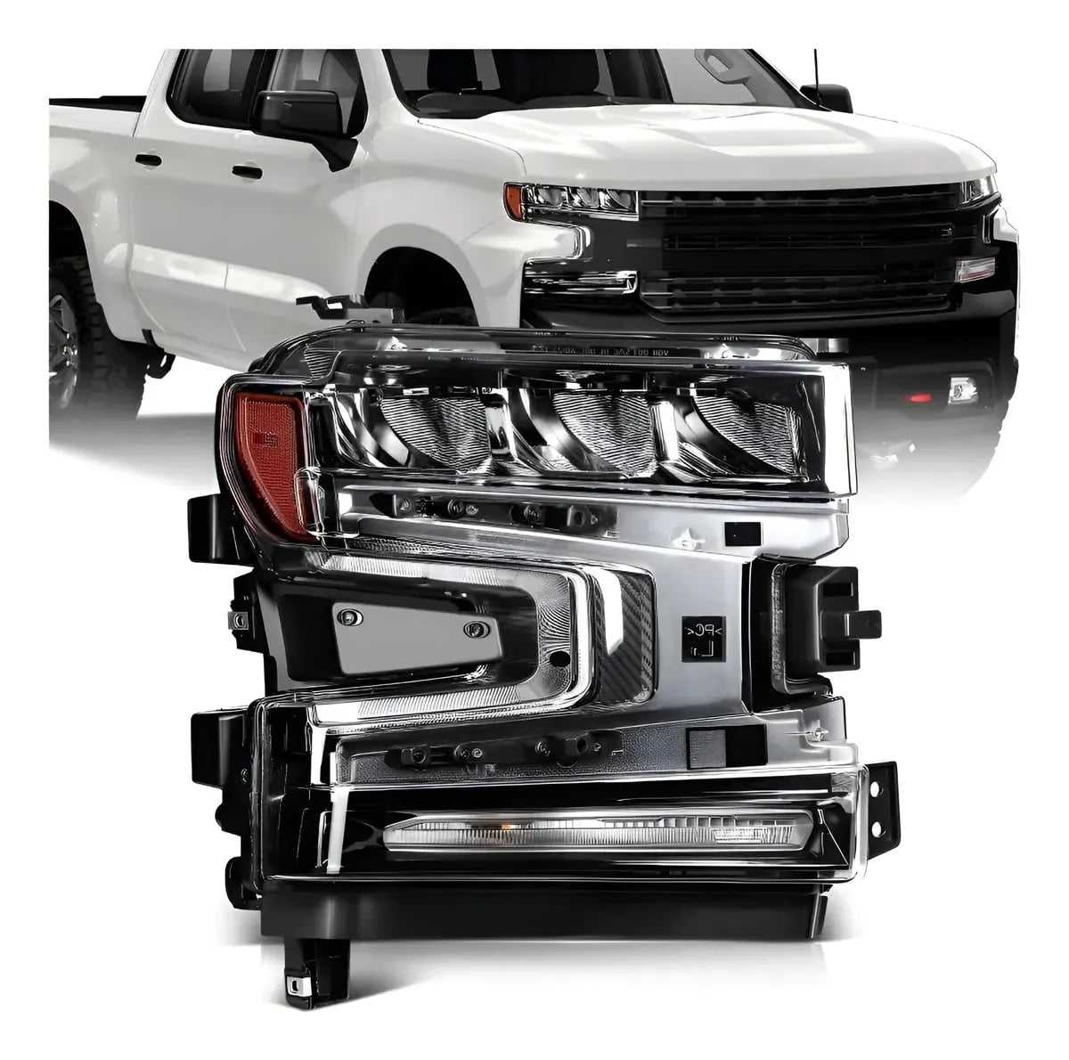 Faro Foco Led Silverado Cheyenne /pasajero